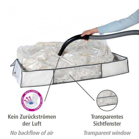 Vakuum Soft Unterbett-Box, bis zu 75 % Platzersparnis