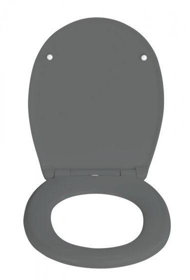 WC-Sitz Mod. Vorno Neo Grau, aus antibakteriellem Duroplast 