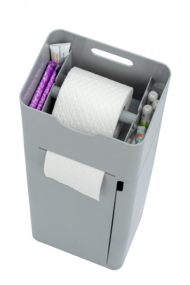 Stand WC-Garnitur Mod. Imon 6 in 1 Grau matt, mit Ablage