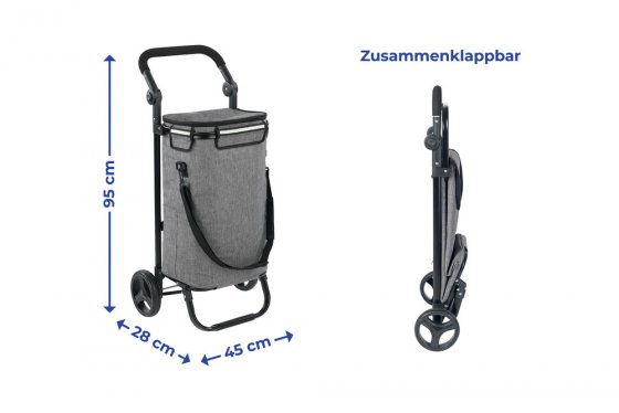 Einkaufs-TROLLEY Thermo & Comfort, Trolley mit abnehmbarer Innentasche 