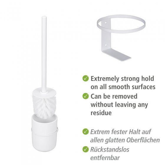Turbo-Loc® WC-Garnitur Mod. Carpino Weiß, Befestigen ohne Bohren