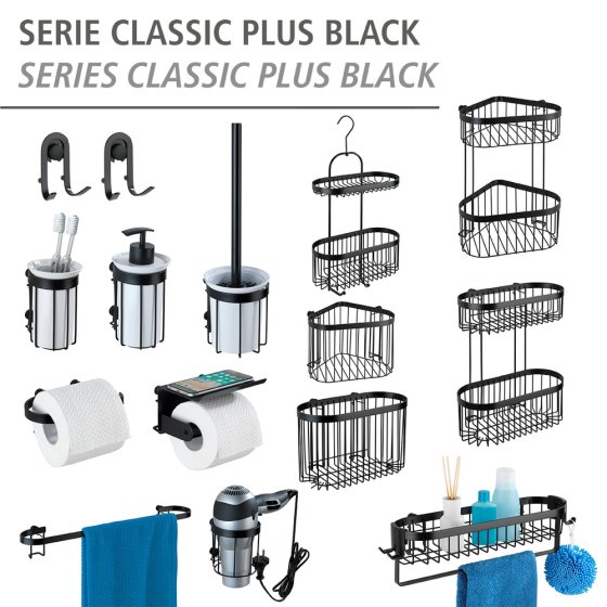 Bad-Caddy Classic Plus Black, mit hochwertigem Rostschutz 