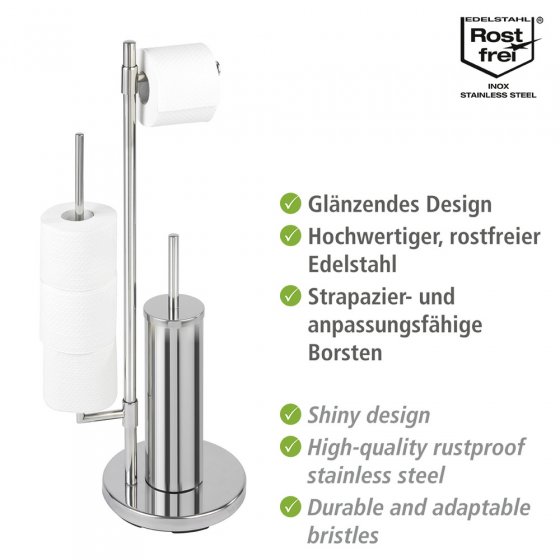 Stand WC-Garnitur Universalo Neo, integrierter Toilettenpapierhalter