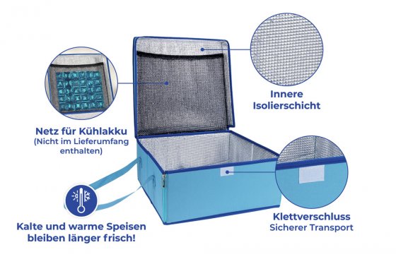 Transport-Kühltasche, 38 x 17 x 38 cm