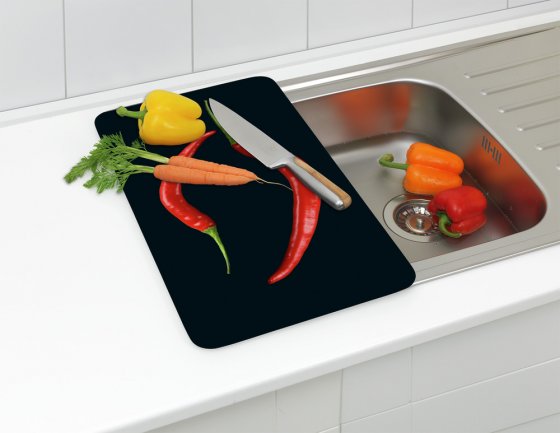 Herdabdeckplatte Universal Mod. Peperoni Duo 2er Set, für alle Herdarten