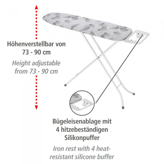 Bügeltisch Mod. Base 110 x 30 cm, Bügelbrett höhenverstellbar