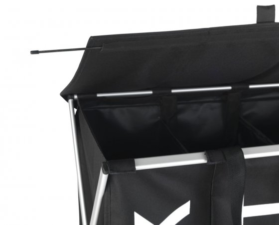 Wäschesammler Mod. Trio Top Schwarz, Fassungsvermögen: 118 Liter
