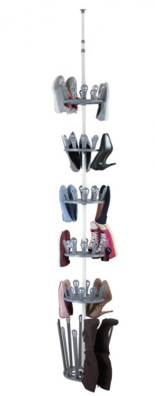 Teleskop-Schuhregal Mod. Achilles, für 30 Paar Schuhe und 6 Paar Stiefel 