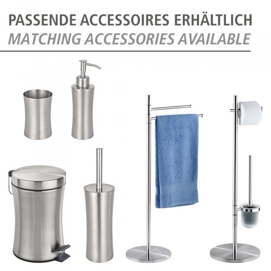 WC-Garnitur Mod. Pieno Matt Edelstahl, rostfrei