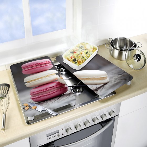 Herdabdeckplatte Universal Macarons 2er Set, für alle Herdarten
