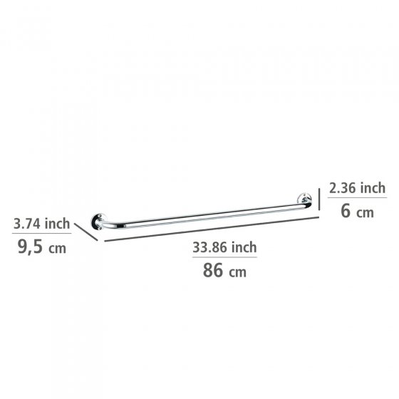 Badetuchstange Mod. Basic 80 cm, extra lange Handtuchstange