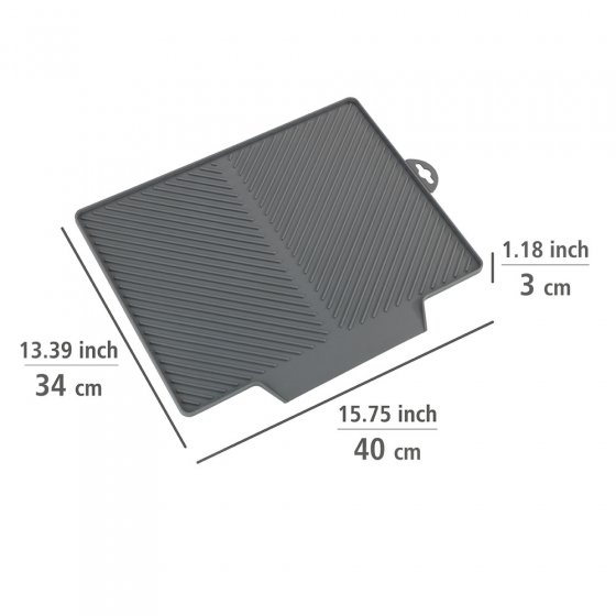 Abtropfmatte Mod. Nelia Maxi, 34 x 3 x 40 cm 