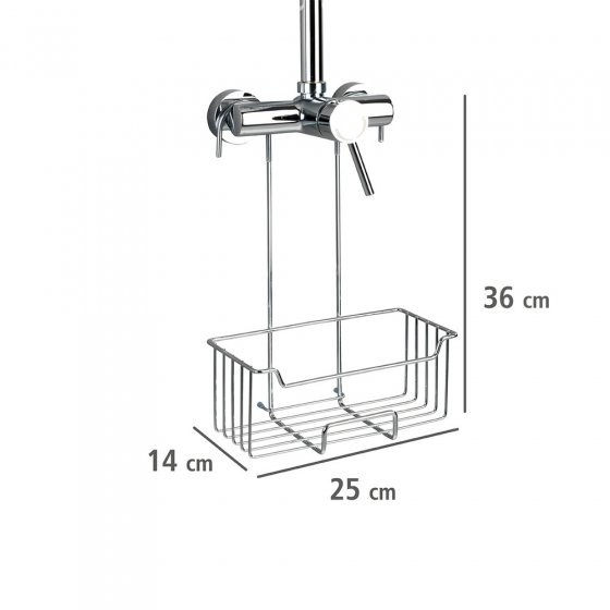 Thermostat-Dusch-Caddy Mod. Milo Edelstahl, rostfrei