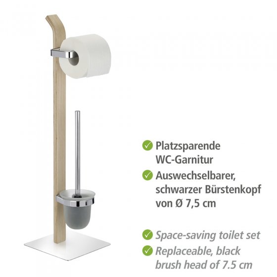 Stand WC-Garnitur Mod. Samona Nature, aus Holz