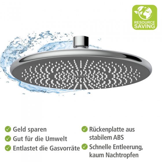 Regenduschkopf Watersaving, Ø 22,5 cm