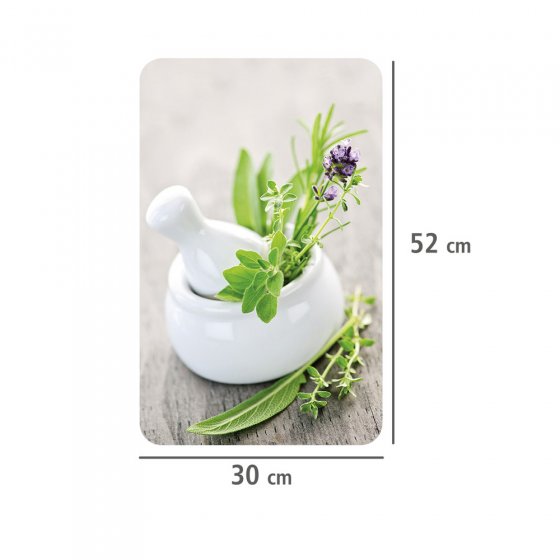 Herdabdeckplatte Universal Kräutergarten 2er Set, für alle Herdarten