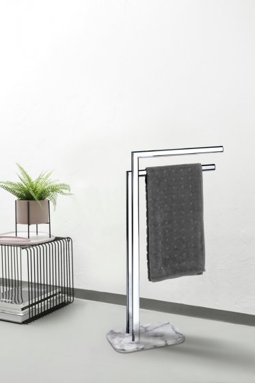 Handtuchständer Mod. Onyx, mit standfester Bodenplatte aus Marmor