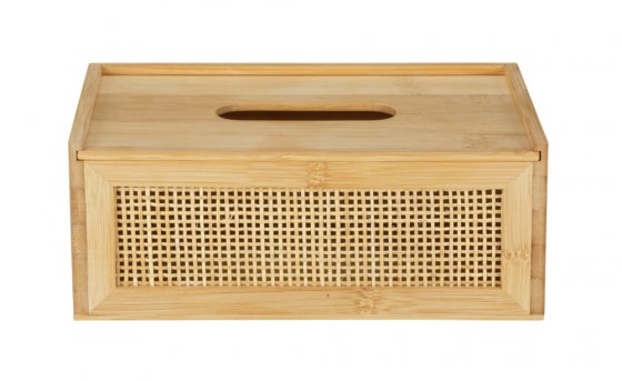 Kosmetiktuchbox Mod. Allegre, aus Bambus und Rattan 