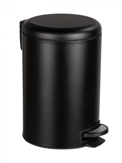 Treteimer Mod. Leman Easy Close Schwarz 12 L, mit herausnehmbarem Einsatz 