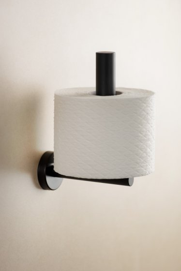 Toilettenpapier-Ersatzrollenhalter Mod. Bosio Black, rostfrei 