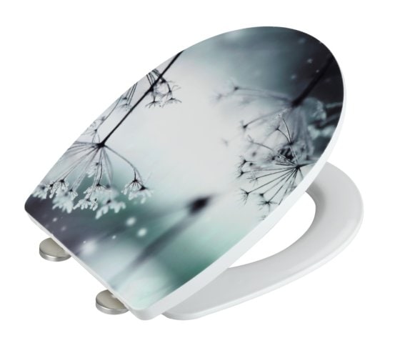 WC-Sitz Mod. Polar mit Hochglanz-Oberfläche, aus bruchstabilem Thermoplast 