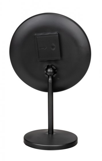 LED Stand-Kosmetikspiegel Mod. Onno Schwarz, mit Touch-Funktion 