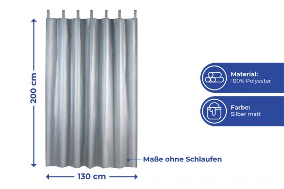 Thermo-Vorhang, blickdicht 