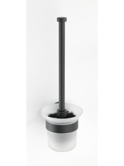 WC-Garnitur Mod. Bosio offen Edelstahl Black matt, rostfrei 