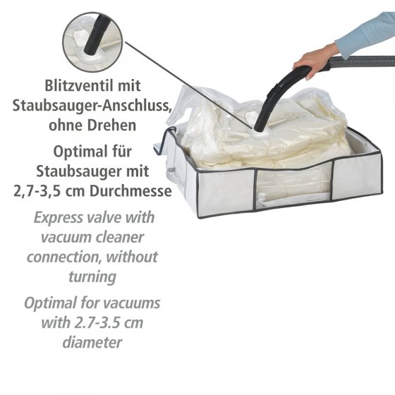 Vakuum Soft Box M, bis zu 75 % Platzersparnis