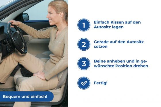 Auto-Drehkissen, Drehung um 360 Grad 