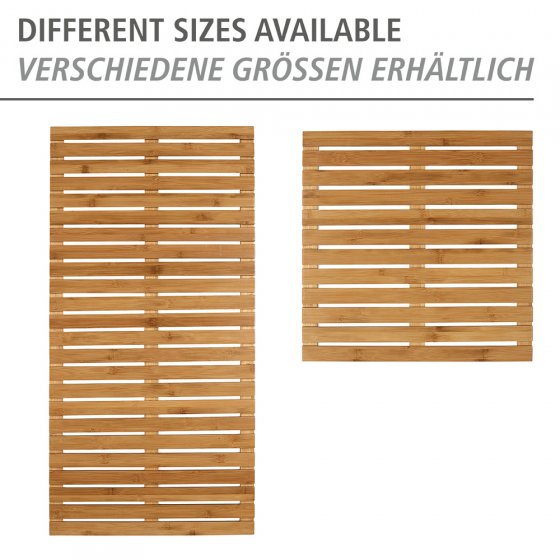 Baderost Mod. Indoor & Outdoor Bambus, 50 x 50 cm, mit rutschhemmender Unterseite 