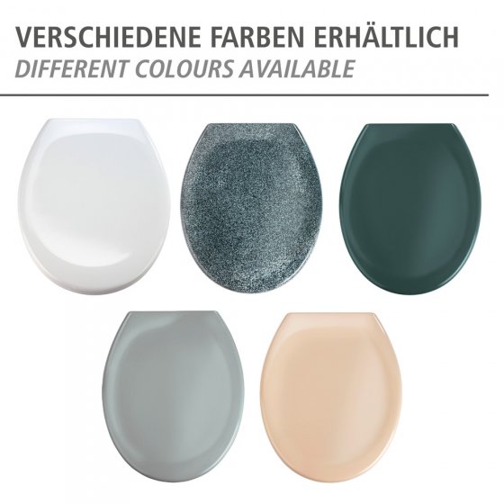 Premium WC-Sitz Mod. Ottana Granit, aus antibakteriellem Duroplast mit Absenkautomatik