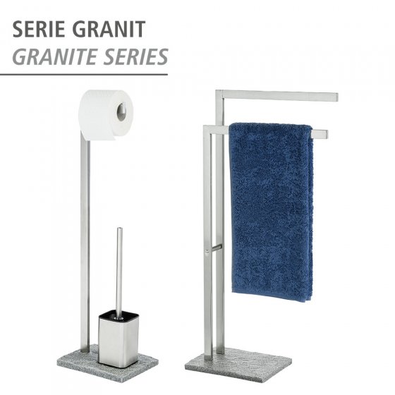 Stand WC-Garnitur Mod. Granit Edelstahl, rostfrei