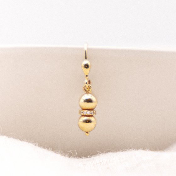 Ohrhänger 585 Gelbgold Zirkonia 