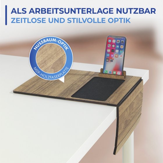 Multifunktions-Sofa-Tablett, mit Smartphone- und Tablethalterung 