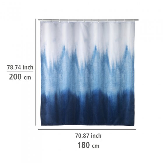 Duschvorhang Mod. Alara, 180 x 200 cm, Textil (100 % recyceltes Polyester) 
