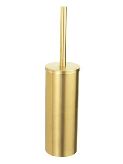 WC-Garnitur geschlossene Form Mod. Orea Gold matt, aus rostfreiem Edelstahl 