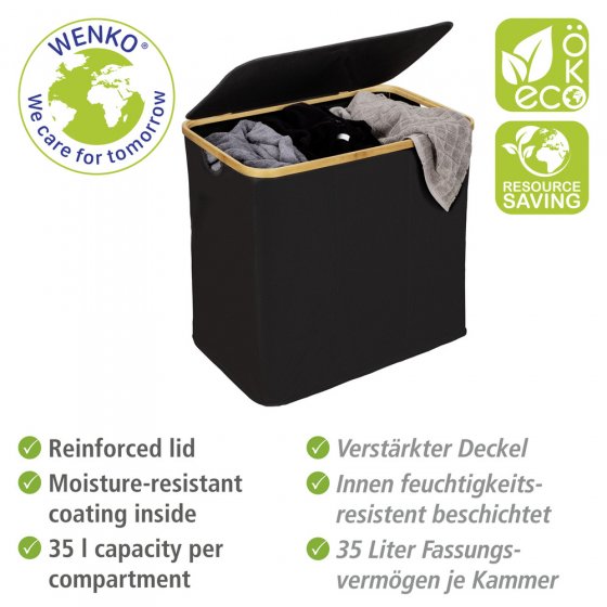 Wäschetruhe Trio Mod. Ecori, Textilien aus 100 % recyceltem Polyester 