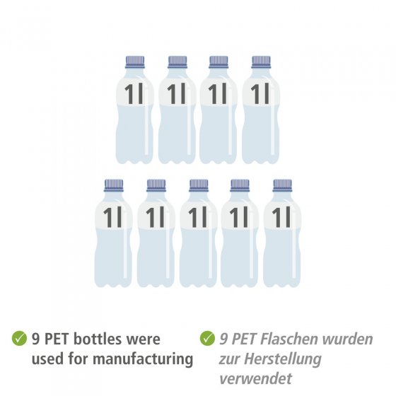 Wäschetruhe Mod. Ecori, FSC®-zertifizierter Bambus, recyceltes Polyester 