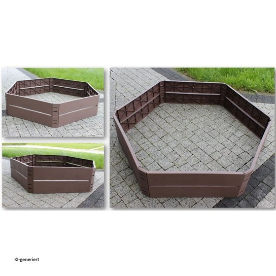 Hochbeet sechseckig Nessa 2-stöckig 