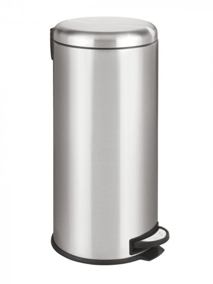 Treteimer Mod. Leman Easy Close Edelstahl 30L, mit herausnehmbarem Einsatz