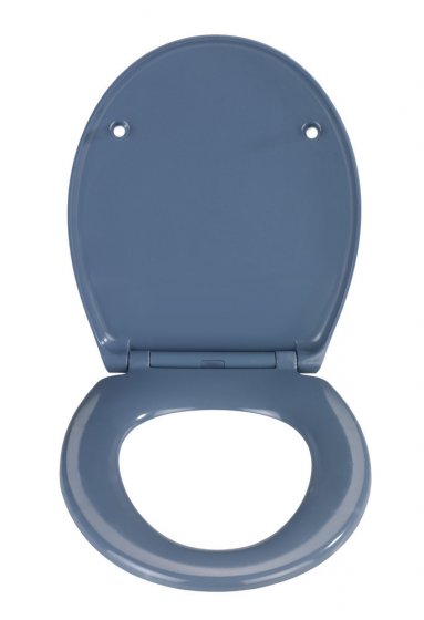 Premium WC-Sitz Mod. Samos Slate Blue, aus antibakteriellem Duroplast