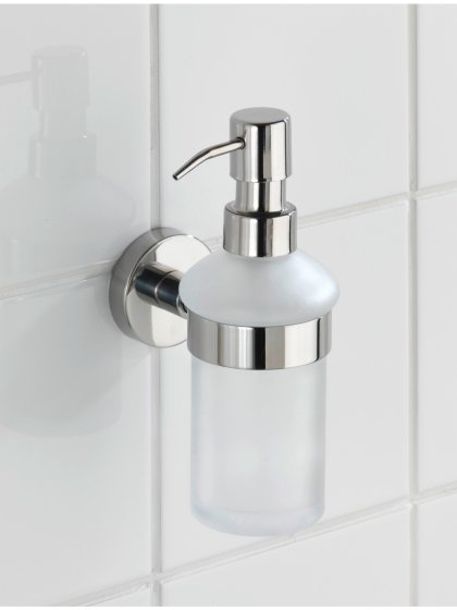 Seifenspender Mod. Bosio Edelstahl glänzend, Fassungsvermögen ca. 200 ml 