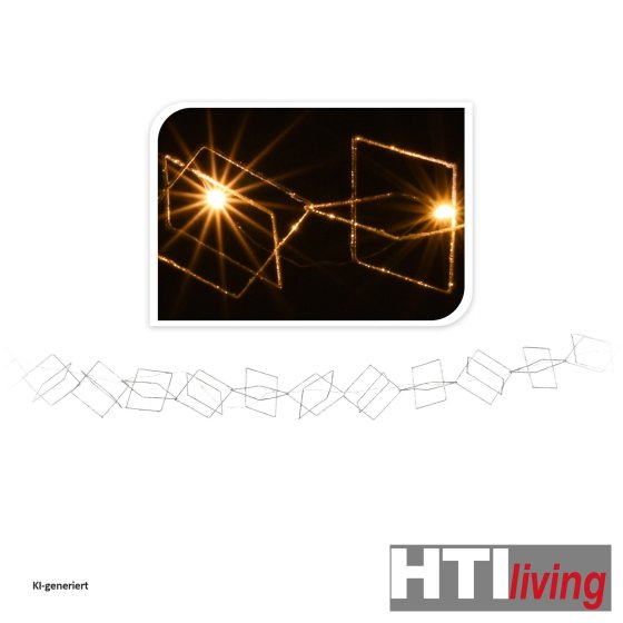 Girlande, LED, Metall 190 cm 