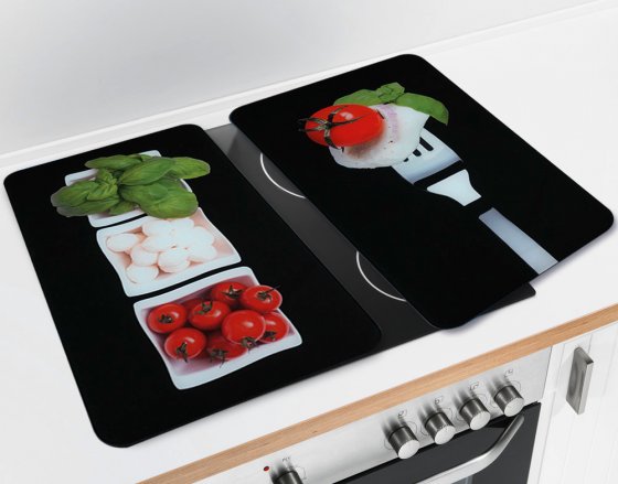 Herdabdeckplatte Universal Caprese 2er Set, für alle Herdarten