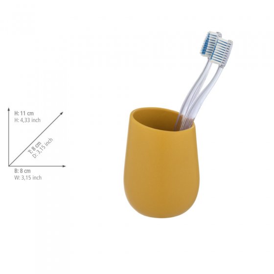 Waschtisch-Set Mod. Badi Gelb, 2-tlg., aus hochwertiger Keramik 