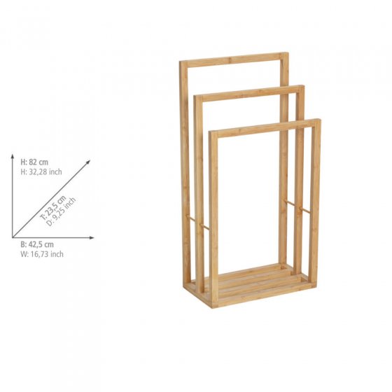 Handtuchbutler Mod. Bambusa, Handtuchständer aus FSC® zertifiziertem Bambus