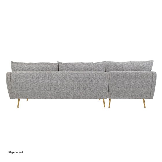 Ecksofa Antonius Webstoff Grau links 