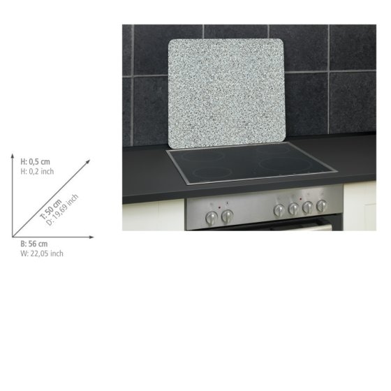 Multi-Platte Mod. Granit, Spritzschutz, Herdblende, Schneidbrett 