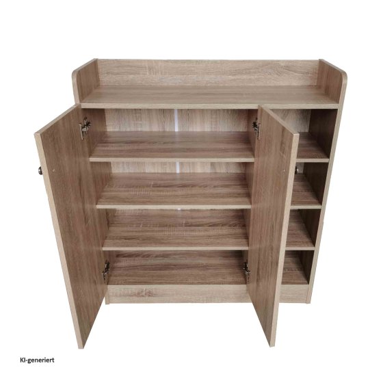 Sideboard mit 8 Regalfächern Sonoma 